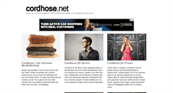 Desktop Screenshot of cordhose.net
