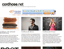 Tablet Screenshot of cordhose.net